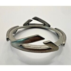Ben Amun 1980s Modernist Pewter Tone‎ Bangle Bracelet Isaac Manevitz Vintage